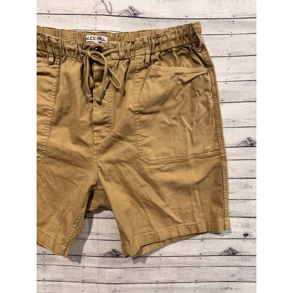 Alex Mill Mens Chino Short Sz XXL Casual Drawstring Heavy Cotton Cargo Preppy